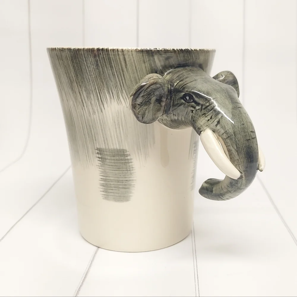 Pier 1 Elephant with Tusks Large Mug
